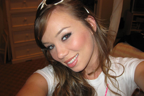 Beautiful Capri Anderson making a self shot photo